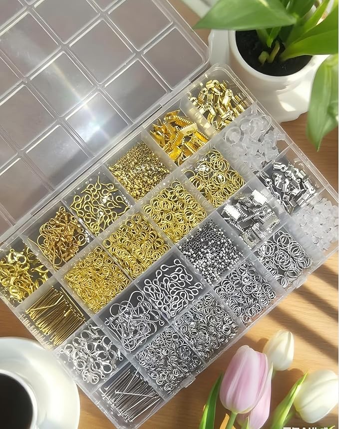 GoddenMene Adult Jewelry Making Supplies kit, Jewelry Making Materials and Tools, Including Jewelry Pliers, Wire, Necklace Chain, Discovery Items, Magnifying Glass and Storage Bag, Repair Assistant