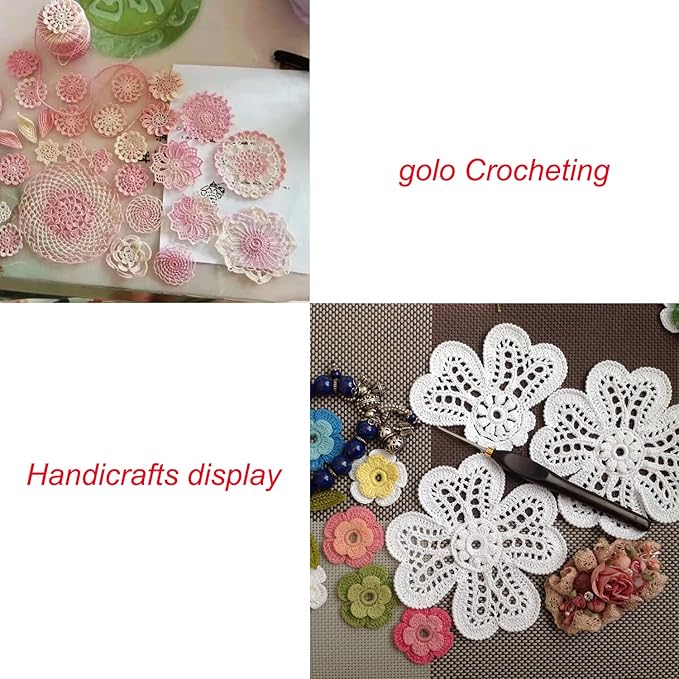 golo Crochet Thread Size20 Embroidery Thread 10gx9 Crochet Yarn for Hand Knitting 20-9-4