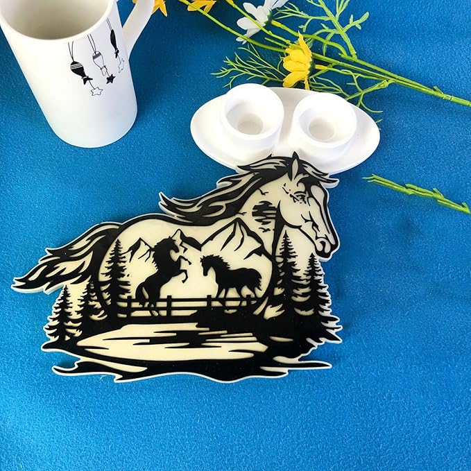 Large Horse Resin Mold, Wall Hanging Silicone Mold, Animal Silicone Mold for Epoxy Resin Casting, DIY Wall Hanging Art Craft, Home Decor