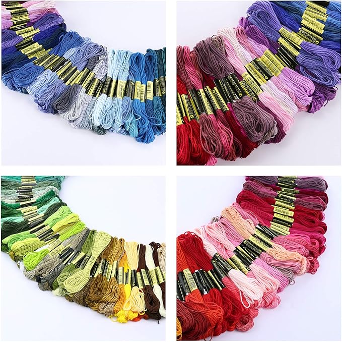 lovimag embroidery thread floss 360 colors skeins friendship bracelet string making bracelets cross stitch kit supplies thin yarn sewing patterns cotton strings crochet braces wrap rainbow crafts