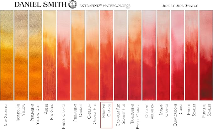 Daniel Smith Extra Fine Watercolor Paint, 5ml Tube, Perinone Orange, 284610066