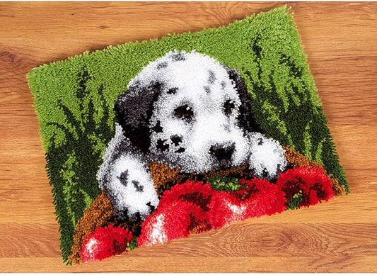 MIAOLLUN Latch Hook Kits, Tapestry DIY Crochet Yarn Kits with Preprinted Pattern for Kids Adults and Beginners 52X38cm/20.4 X15 Inch