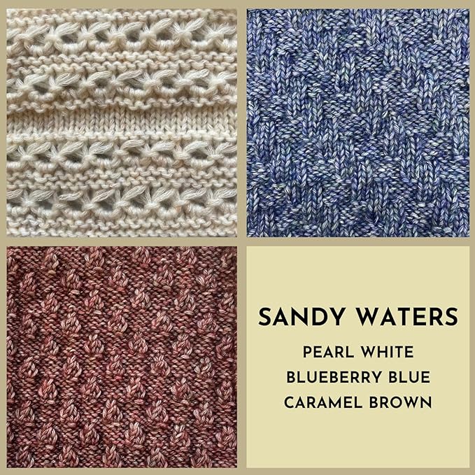 Cotton to The Core Worsted Weight Yarn for Crocheting, 3-Pack (654Yds / 300G), Free Patterns, Beginners Friendly - Soft Cotton Yarn for Knitting - #4 Medium Worsted Weight - Sandy Waters