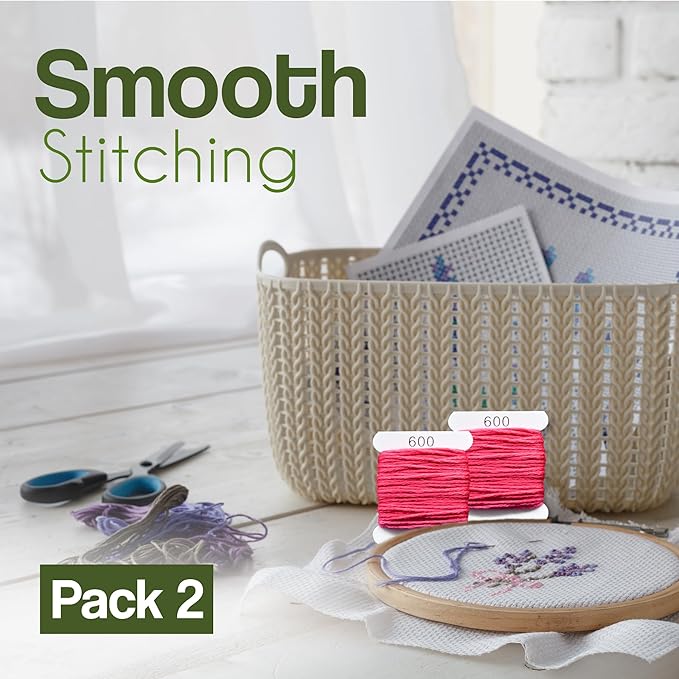 Embroidery Floss Kit and Refills - Cotton Threads - DMC Color Coding for Cross Stitch, String Crafts, Friendship Bracelets