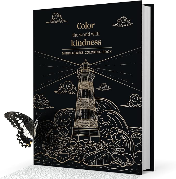 BIROYAL XXL Adult Coloring Book for Women 11.2”x8.3” - 100 Patterns Coloring Books for Adults Relaxation - Mindfulness & Personal Growth Prompts - Anxiety, Stress Relief & Relaxation Gifts for Women