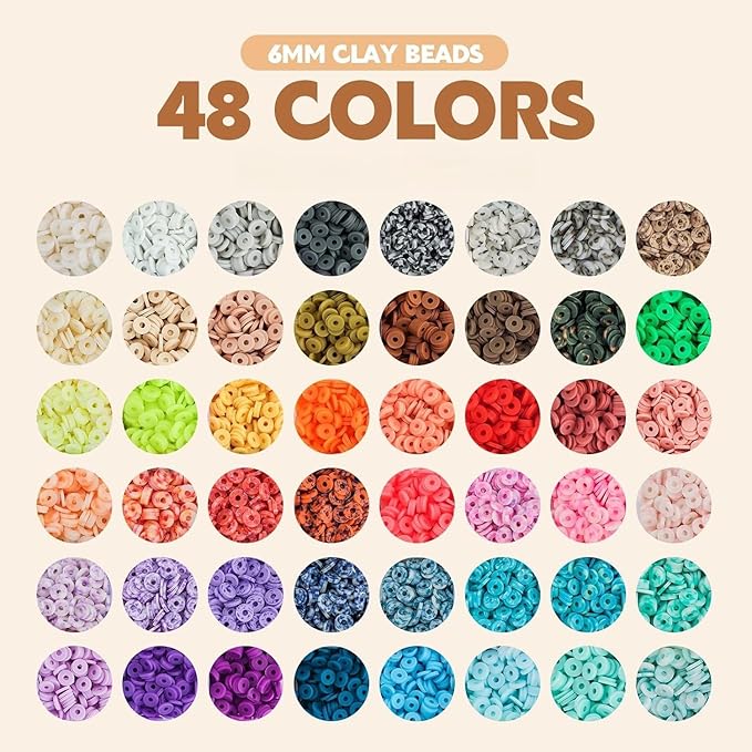 Z ZACHÉ Clay Beads Bracelet Making Kit for Women DIY Friendship Jewelry Kit with Letter Beads Charms Arts Crafts Kit Gift for Women