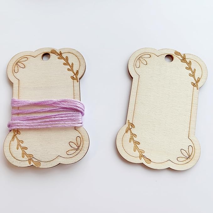 Floral Pattern Thread Keeper Bobbins, Embroidery Floss Drops, 2 x 3 inches, 30 Pack with Ring