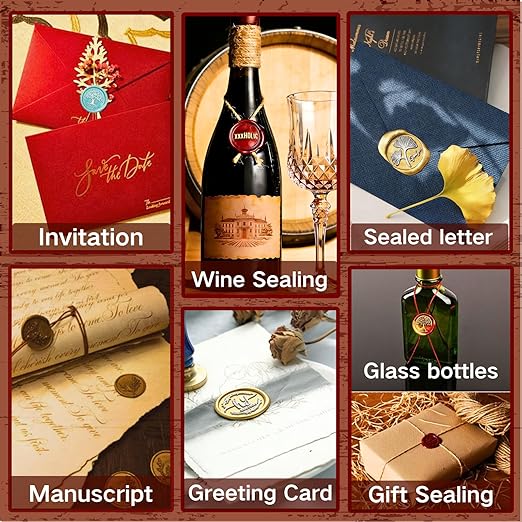 xxxHOLIC Wax Seal Kit – 360 Beads in 24 Colors, Smokeless & Crack-Resistant Seal Wax Starter Set with Melting Spoon & Tea Lights for Wedding Invitations & Envelope Sealing