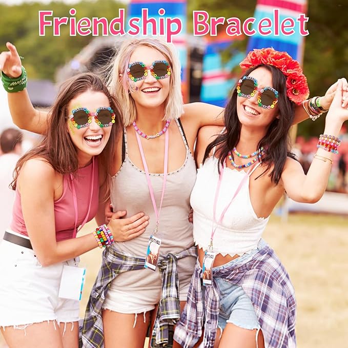 3000 Pcs Pony Beads for Bracelet Making Kit, 48 Colors 3 Boxes Rainbow Kandi Beads with Heart and Alphabet Letters, Friendship Bracelet Kit for Name Jewelry Making DIY Crafts Gift for Adults
