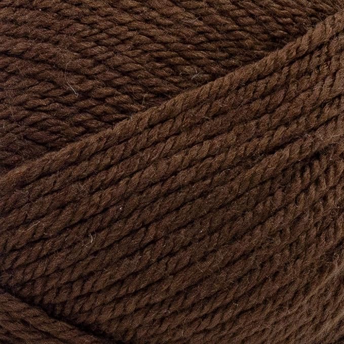 Lion Brand Yarn Basic Stitch Anti-Pilling Yarn for Crocheting, Knitting, and Crafts, Cocoa, 1 Pack