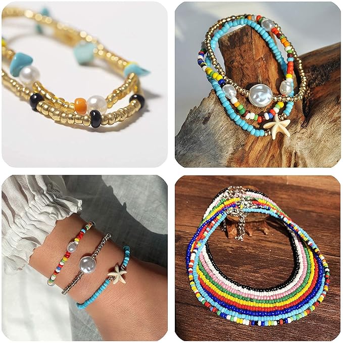 Bala&Fillic Turquoise Green Color 4mm Seed Beads About 1200pcs/100Grams in Bag, 6/0 Glass Craft Beads for Making Bracelet and Necklace (Turquoise Green)