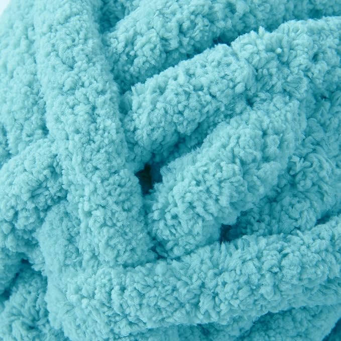 BALAPET Chunky Chenille Yarn for Hand Knitting, Super Soft Thick Plush Yarn for Blanket and Knit DIY, Fluffy Bulky Jumbo Yarn, Beginner Friendly, Machine Washable #10, 8 Skeins (8 oz / 27 Yards)