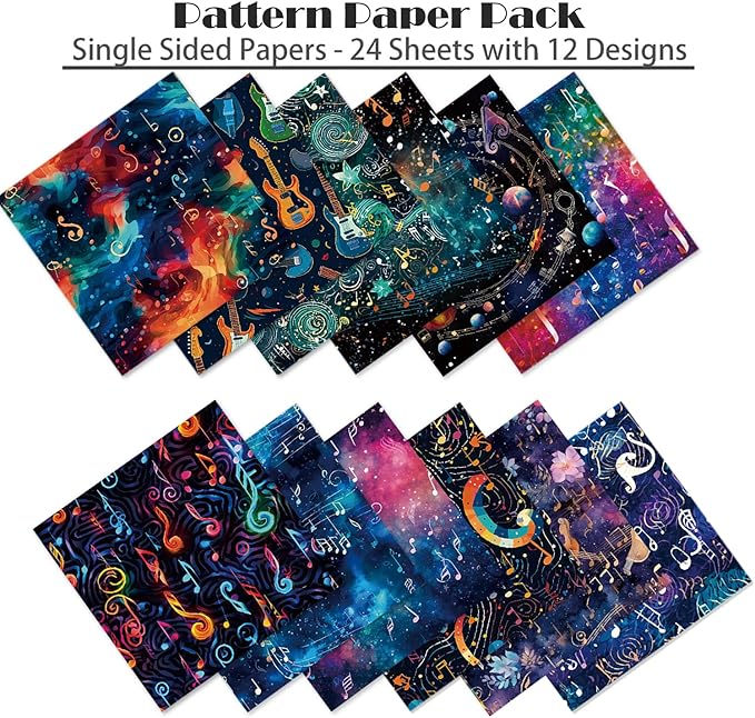 YASMEN Mother's Day Scrapbook Paper Pad, 6x6 Single-Sided Cardstock Paper Pad for Card Making, Journals, Planner, DIY Envelopes, Greeting Cards, Gift Card, Decorative Art Craft -24 Sheets