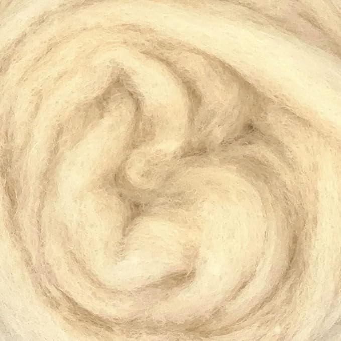 Corriedale Carded Sliver Wool Roving Variety Bundle | Best Core Wool for Needle Felting, Spinning, Wet Felting, Weaving, Dryer Balls, Yarn Roving - Ethically Sourced (Animal Classics)