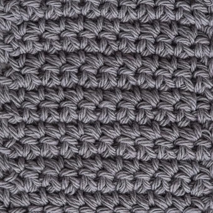 Lily Sugar'n Cream 100% Cotton Yarn 6-Pack Bundle with Bella's Crafts Stitch Markers (Sage Blend)