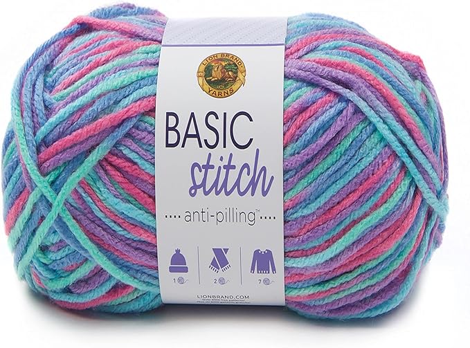Lion Brand Yarn Basic Stitch Anti-Pilling Knitting Yarn, Yarn for Crocheting, 1-Pack, Critter Craze