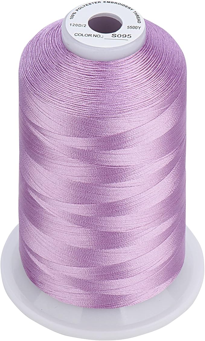 Simthread - 33 Selections - Various Assorted Color Packs of Polyester Embroidery Machine Thread Huge Spool 5500Y for All Sewing Embroidery Machines - 3 Different Purple Colors