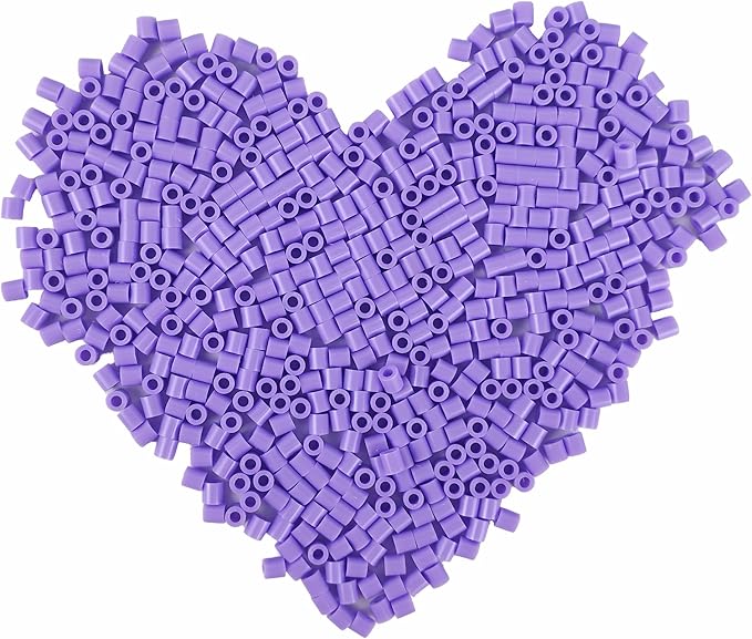 yowamho 1000 pcs 5mm light purple melting fuse beads for crafts