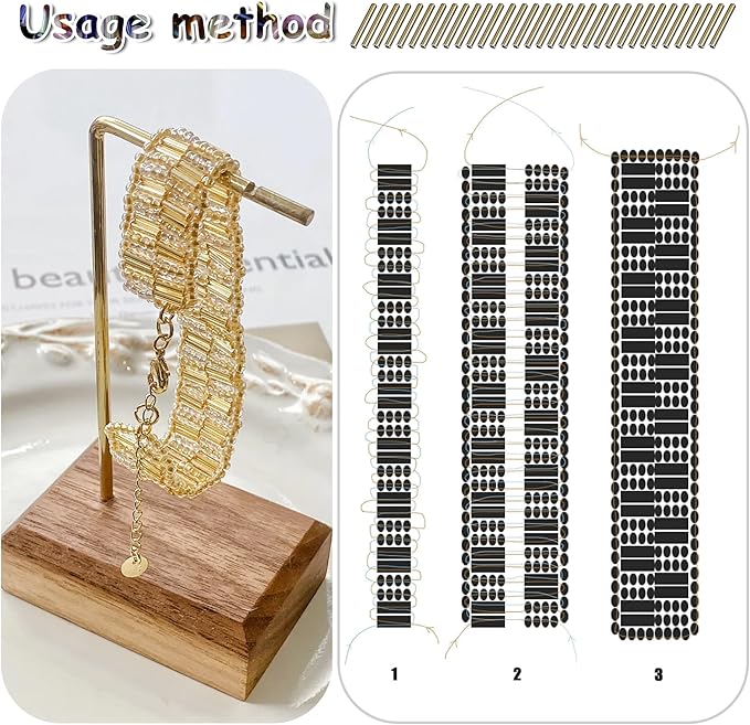 9600Pcs 7mm Tube Beads Kit Glass Bugle Seed Beads Small Craft Bead with Two Crystal String for Jewelry Making DIY Crafting Bracelet Necklaces Embroidery, Home Decoration (24 Colors)
