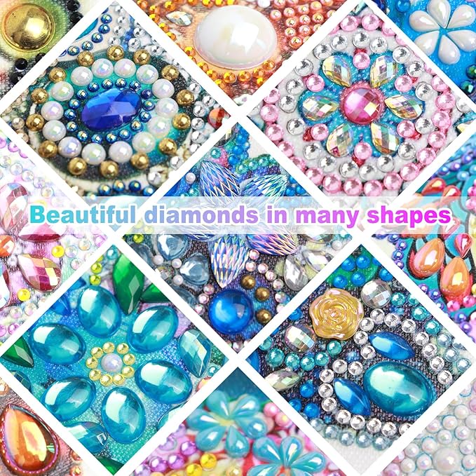 MVVMTOP Diamond Painting Kit St Patrick’s Day Lucky Shamrock Heart Special Shaped 5D Partial Crystal Diamond Art DIY Wall Decor Holiday Gift