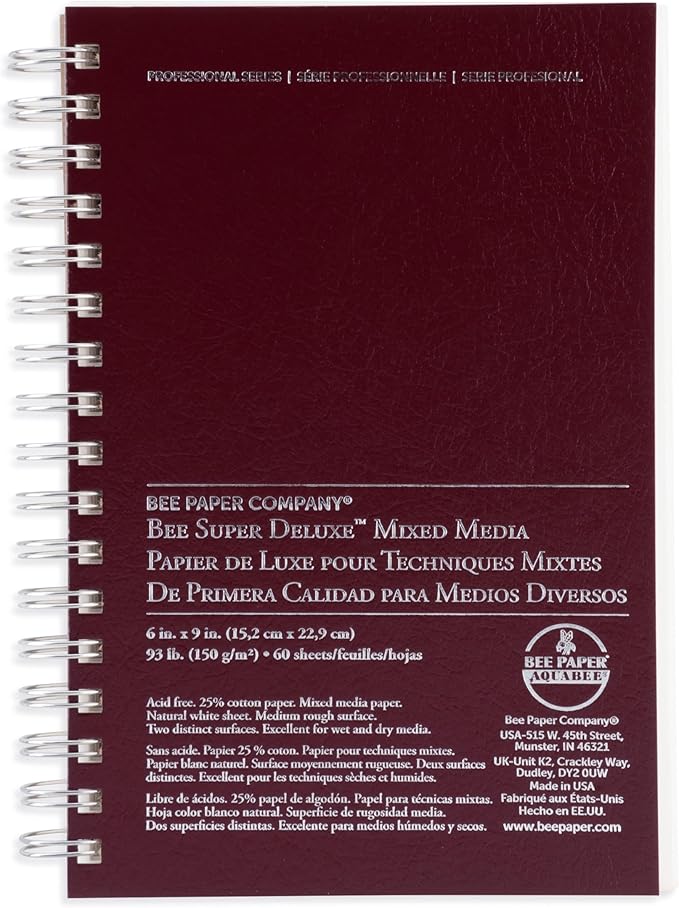 Bee Paper Super Deluxe Sketch Pad, 6-Inch L by 9-Inch H