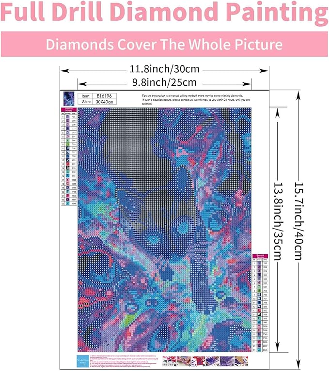 GEEHEIY Diamond Art Kits for Adults, 5D Black Cat Diamond Painting Kits for Beginner, DIY Black Cat Gem Art Dots for Adults, Perfect for Home Wall Decor 12x16 Inch
