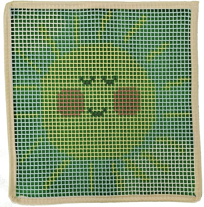 Yglnden Latch Hook Kits Rug Sunflower Crochet Yarn Cushion Colour Pre-Printed Canvas Rug Needlework DIY Hook and Latch Kit Christmas Home Decoration 30x30cm/12 X12inch