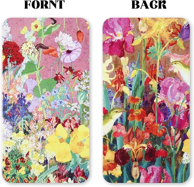 40Pcs Empty Half Pans with Magnetic Stripe Watercolor Paint Travel Tin Palette Case, Artist Paints Half Pan Kits for DIY Watercolor Oils or Acrylics Painting Art Drawing Oil Painting Flowers
