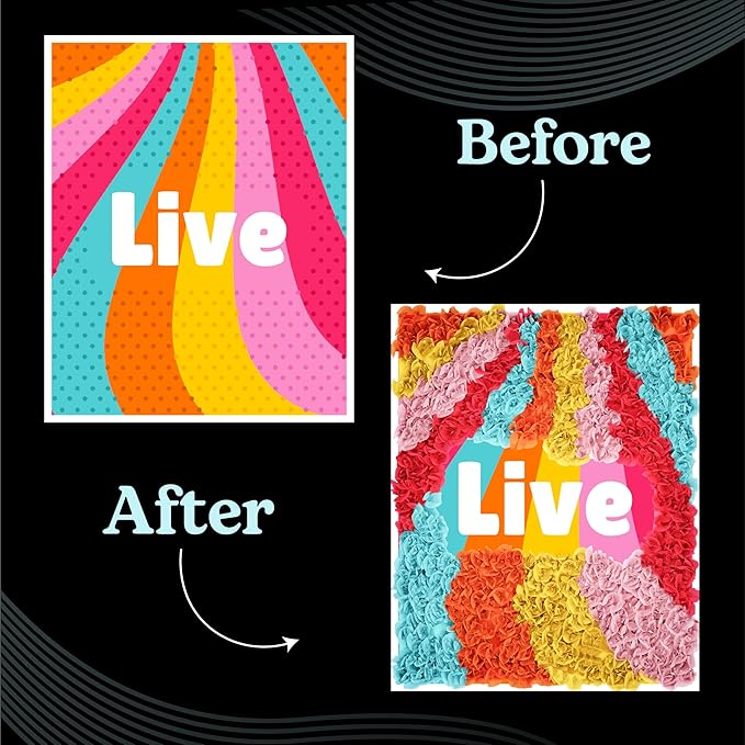 Unwynd Poke Art Positive Vibes, Mess-Free Arts and Crafts for Adults, Teen Craft Kits, Thoughtful Easter Gifts for Women and Men