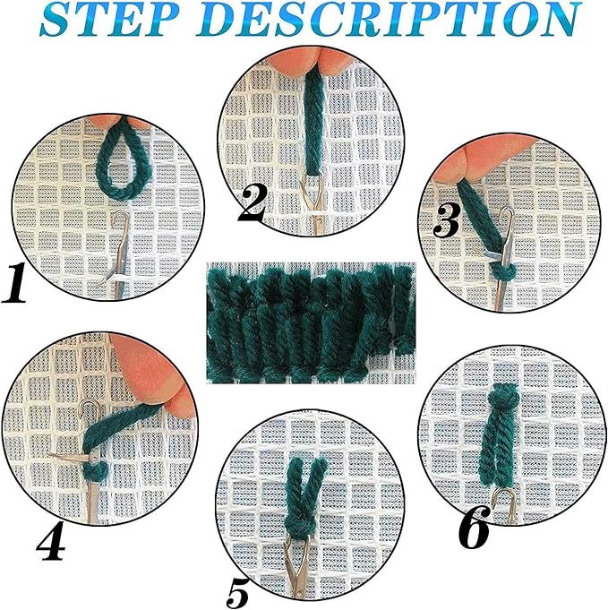 Wild Animal Orange Tiger Latch Hook Rug Kit for Adults DIY Carpet Cushion with Printed Canvas Crochet Yarn Craft Hook and Latch Tapestry for Home Decor Pets Warm Pads 60x40cm(1)