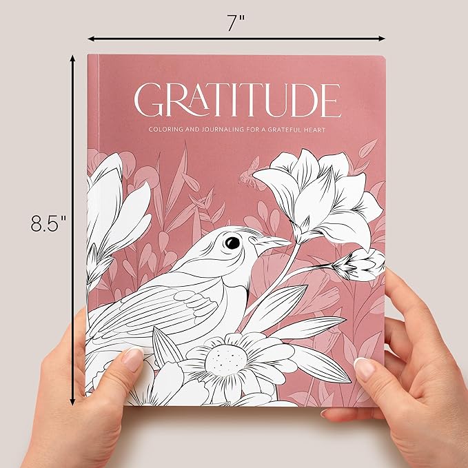 Beautiful Adult Coloring Book Set of 2 for Relaxation - Gratitude and Mindfulness Books with Inspirational Quotes Making it a Great Gift - Perfect Stress-Relieving Books Fun to Color for Women
