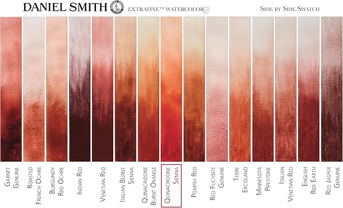 Daniel Smith Extra Fine Watercolor Paint, 5ml Tube, Quinacridone Sienna, 284610093