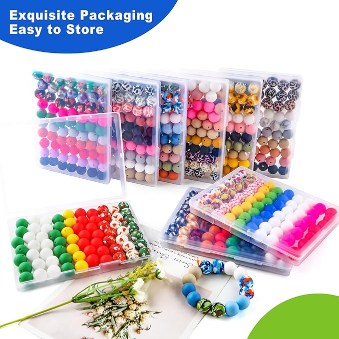 70Pcs Print Silicone Beads for Keychain Making,Round 15mm Silicone Beads for Pens, Necklace and Bracelets Making（Medical Print）