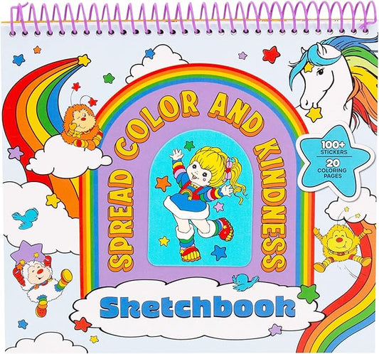 Rainbow Brite Sketchbook 20 Pages & 100+ Stickers