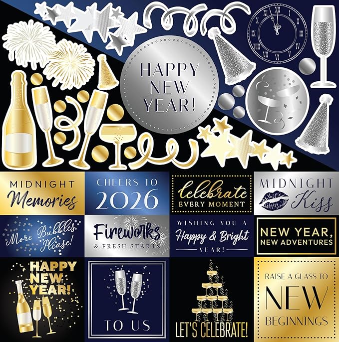 Reminisce New Year Celebration Scrapbook Collection Kit