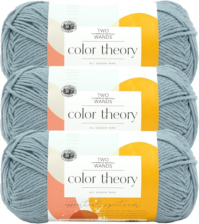 Lion Brand Yarn, Color Theory Worsted Weight Yarn for Knitting and Crochet, Paradiso, 3 Pack, Acrylic Fiber with Modern Color Palette, Perfect for Sweaters, Hats and Cozy Blankets