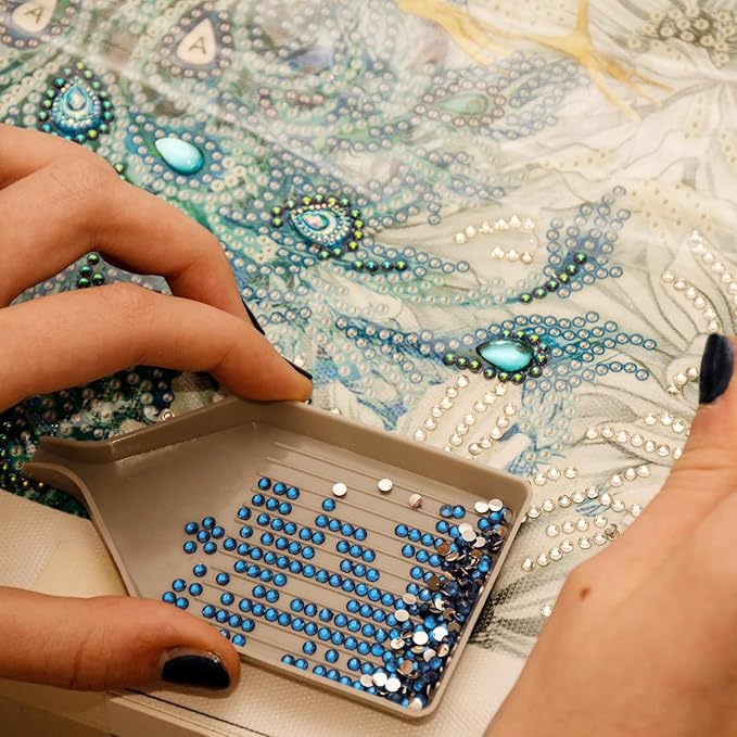 60000 Pcs 60 Color Rhinestones Diamond Painting Beads Flat Bottom Round Resin Beads Art Replacement Diamonds for DIY Craft Diamond Painting Accessories(Fresh Color)