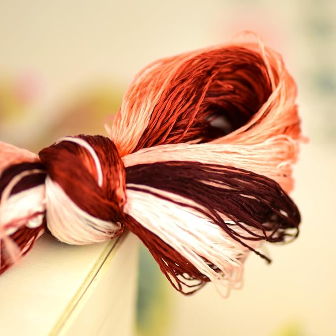 Mulberry Silk Floss Embroidery Thread Floss-Cross Stitch Threads China Silk Woven Jewelry Threads DIY Sewing Kits (30)