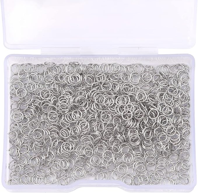 Platinum Plated Jump Rings Non Tarnish 4mm 900pcs for Jewelry Making Findings