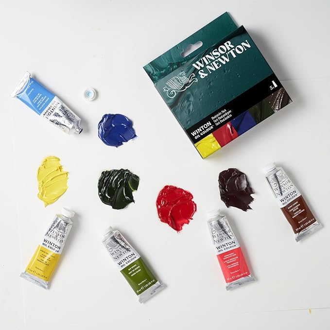 Winsor & Newton Winton Oil Color Paint Set, Botanicals, 5 x 37ml Tubes