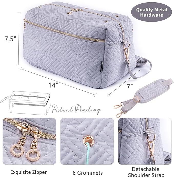 Crochet Bag Organizer - Knitting & Crocheting Yarn Storage - Yarn Holder for Accessories & Gifts