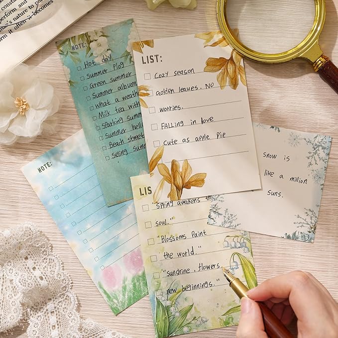 Cullevo Vintage Scrapbooking Kit – Dreamy Dawn Edition, 124 PCS Scrapbook Supplies with Washi Tape, Stickers, A6 Grid Notebook for DIY Bullet Journaling & Planner Crafts Gift for Girls Women