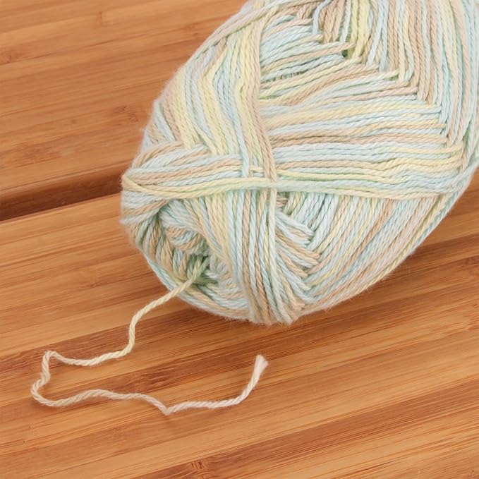 JubileeYarn Cotton Select Yarn - 50g/Skein Sport Weight - Crème De Mint - 8 Skeins