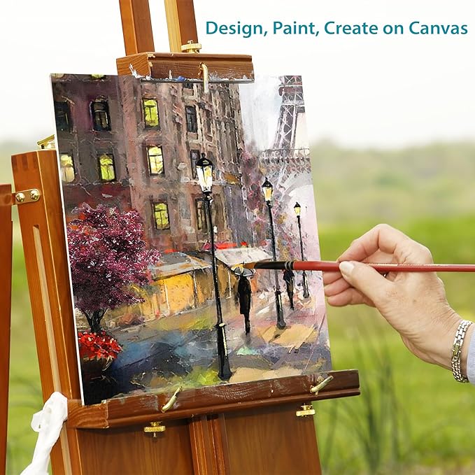 KEFF Canvas Boards for Painting - 12x12 6-Pack Bulk Canvas Panels, 100% Cotton Triple Primed Large Canvases for Art Painting Supplies, Acrylic, Oil, Watercolor & Tempera