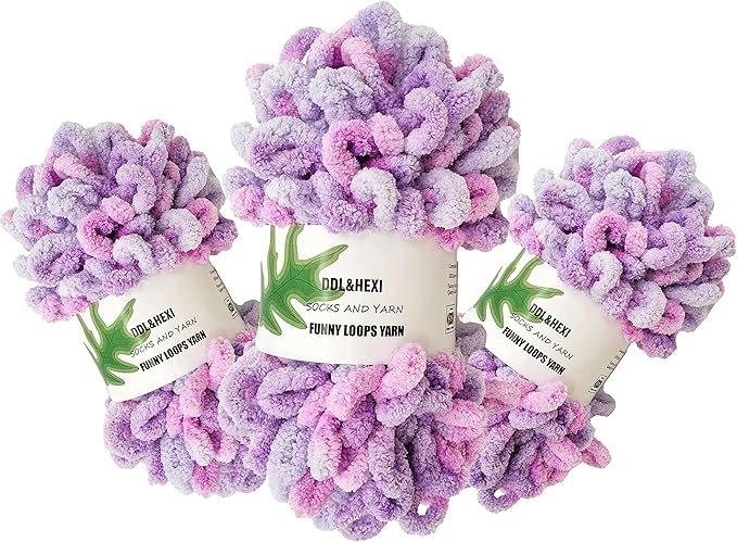 DDL&HEXI 3 of Loop Yarn Finger Knitting Yarn (105)