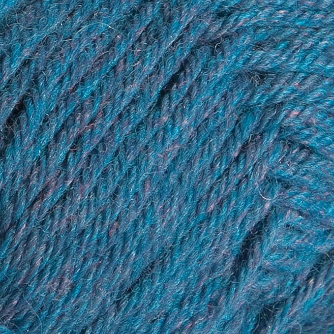 Knit Picks Wool of The Andes Worsted Weight Blue 100% Wool Yarn Multi Pack (10 Balls - Baltic Heather)