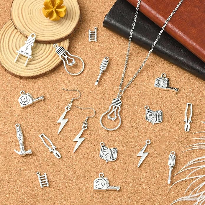 Antique Silver Cross Drink Insect Animal Theme Charms for DIY Jewelry Bracelet Necklace Earring Keychain Decor