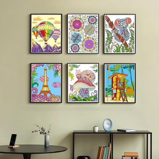 Adult Coloring Books Set:3 Coloring Books for Adults Animal Flowers & Other Themes Designs.Coloring Books for Adults to Relax and Relieve Anxiety