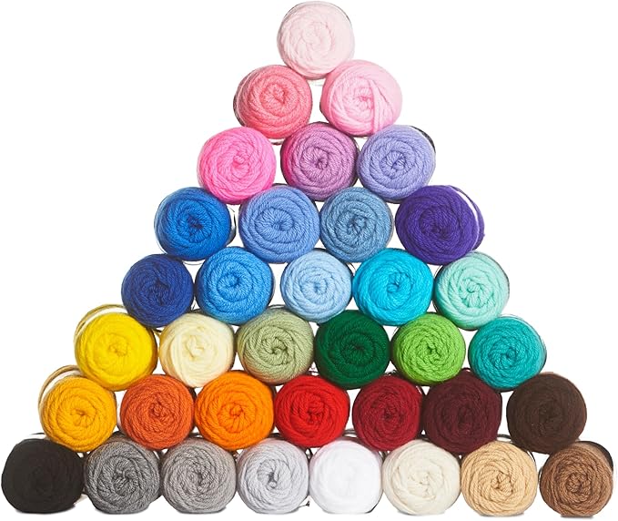 Red Heart Super Saver Mega Yarn Craft Kit for Crochet & Knitting & Amigurumi Projects