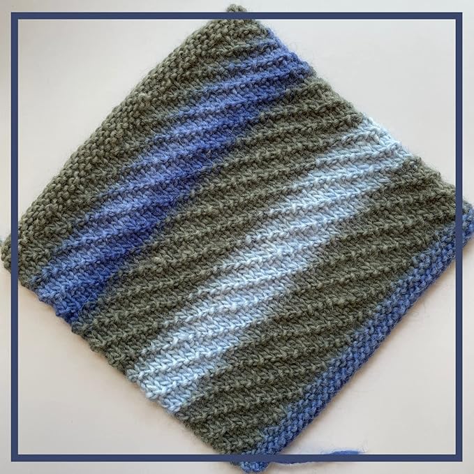 Wool Wonders Yarn for Crocheting, 4-Pack (640Yds / 400G), Free Patterns - Wool Yarn for Knitting - Aran/Heavy #4 Medium Worsted Weight - Blue Gray